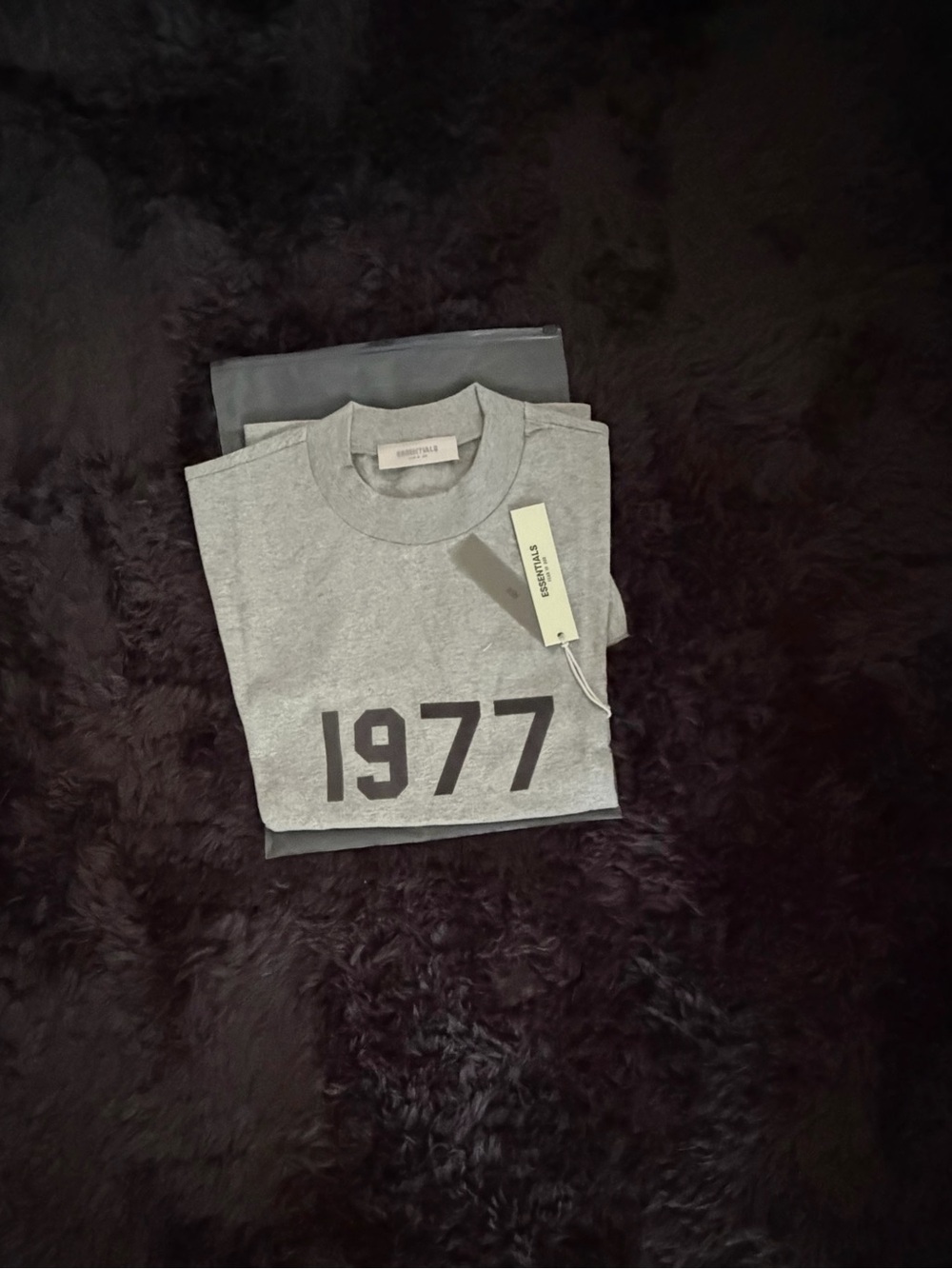 Essentials Gray '1977' Short Sleeve Graphic Tee